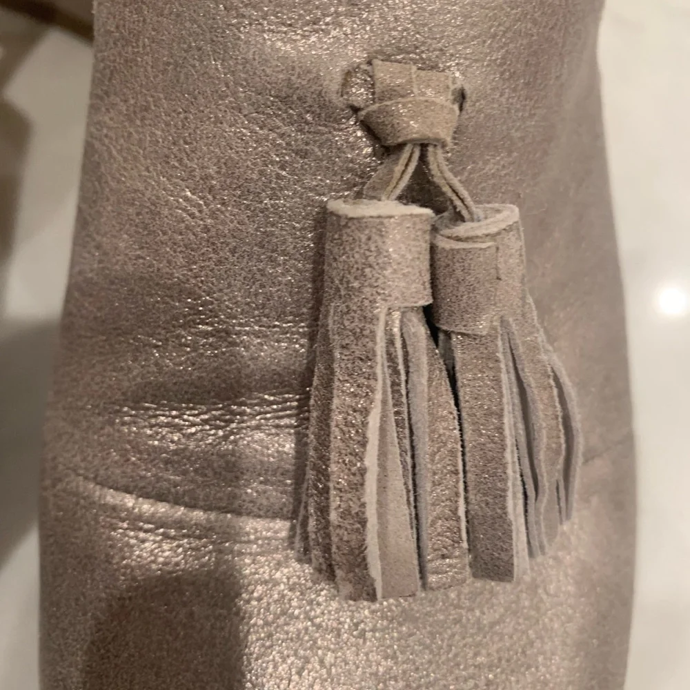 Pewter heeled mules by Karl Lagerfeld - Picture 3 of 10